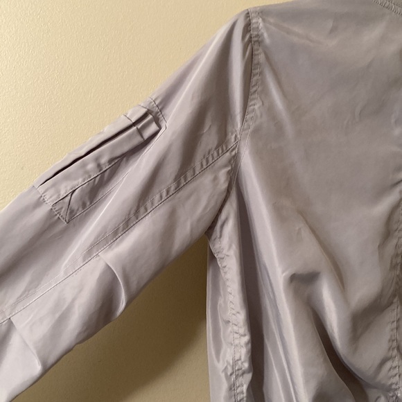 Vintage Wet Seal Satin Flight Bomber Jacket Gray Size: Small - Picture 6 of 7